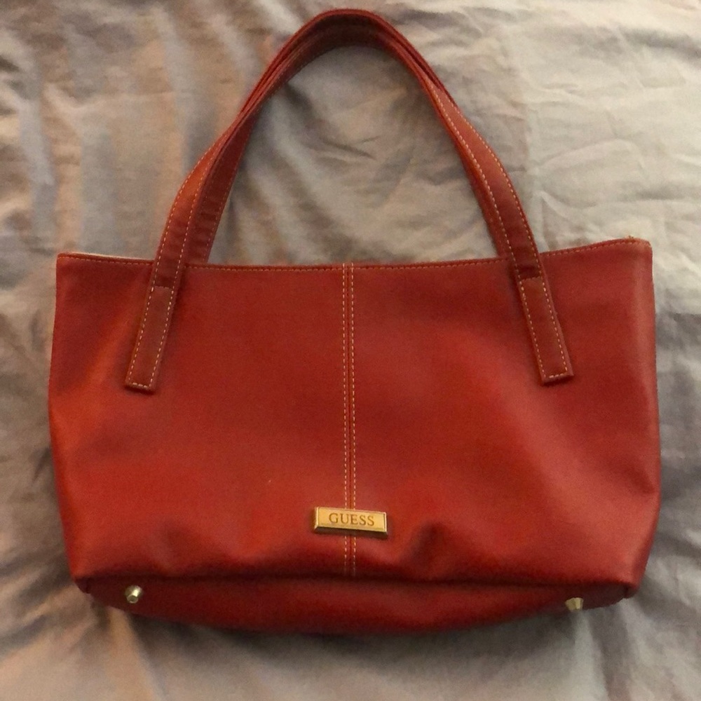 Guess small red handbag